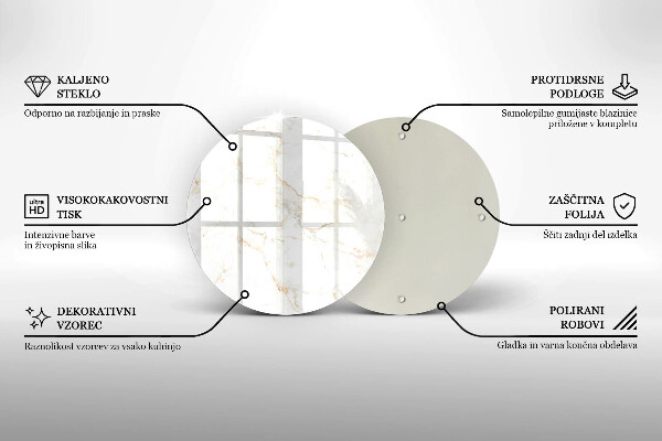 Krájecí prkénko skleněné Elegantní mramorový kámen