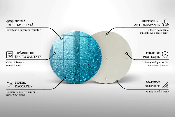 Skleněná deska do kuchyně Kapky vody