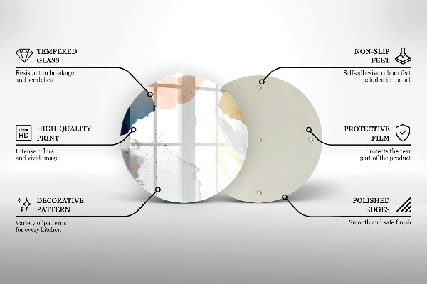 Skleněná deska do kuchyně Abstraktní skvrny