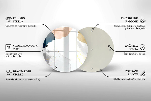 Skleněná deska do kuchyně Abstraktní skvrny