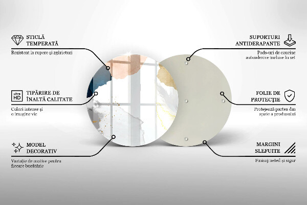 Skleněná deska do kuchyně Abstraktní skvrny