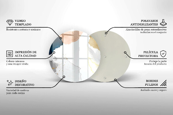 Skleněná deska do kuchyně Abstraktní skvrny