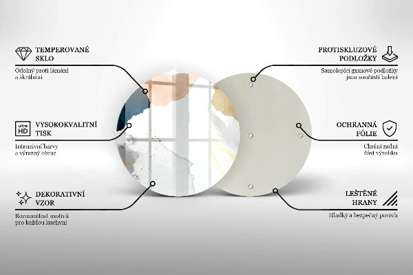 Skleněná deska do kuchyně Abstraktní skvrny