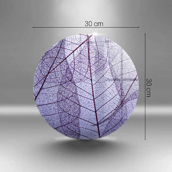 Skleněná deska do kuchyně Listy s žilnatinou