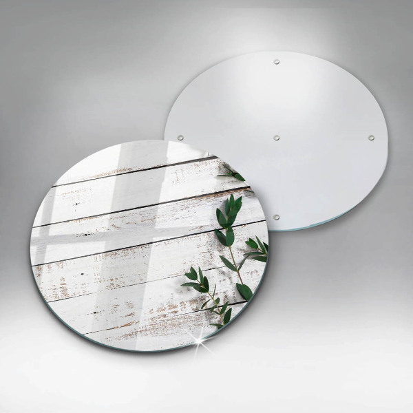 Skleněná deska do kuchyně Staré desky a listy