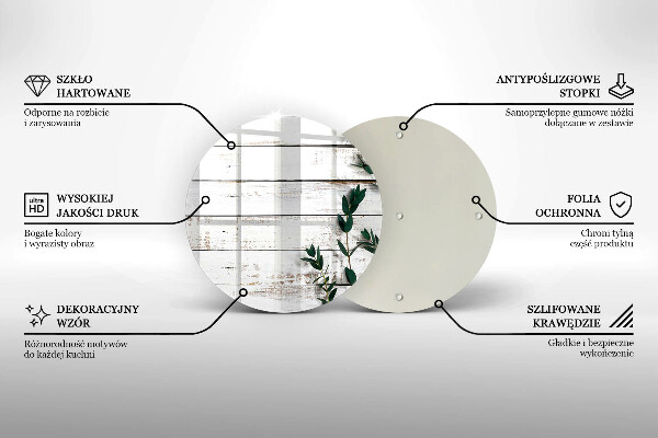 Skleněná deska do kuchyně Staré desky a listy