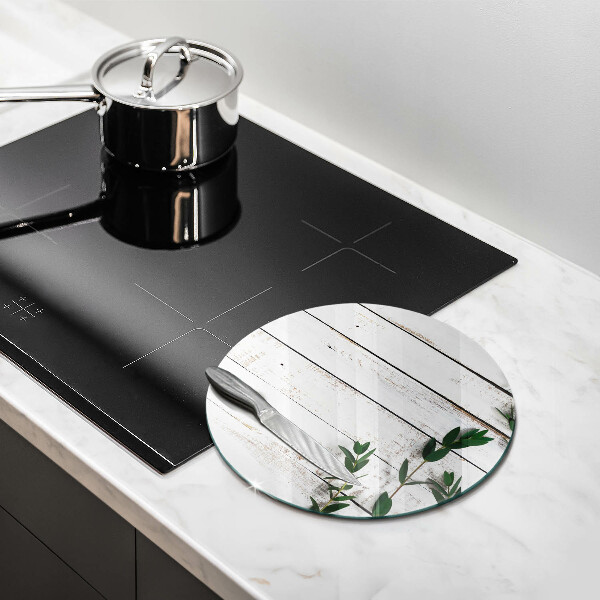 Skleněná deska do kuchyně Staré desky a listy