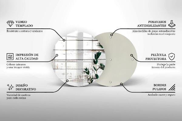 Skleněná deska do kuchyně Staré desky a listy