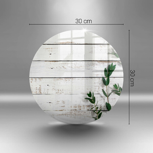 Skleněná deska do kuchyně Staré desky a listy