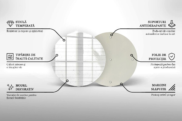 Skleněná deska do kuchyně Moderní světlé desky
