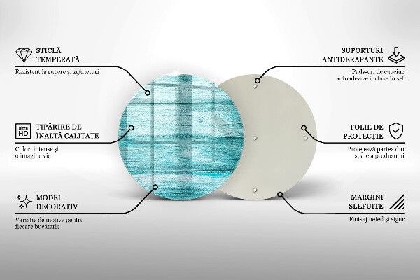 Skleněná deska do kuchyně Vintage dřevěné desky