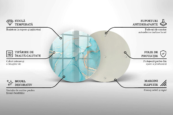 Skleněná deska do kuchyně Kamenná abstrakce