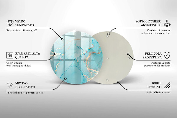 Skleněná deska do kuchyně Kamenná abstrakce