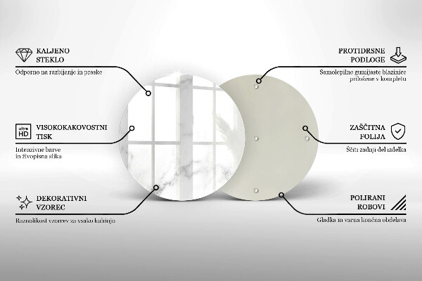 Skleněná deska do kuchyně Moderní mramor
