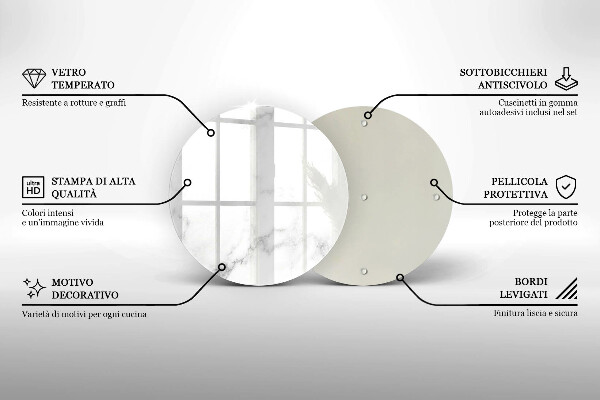 Skleněná deska do kuchyně Moderní mramor