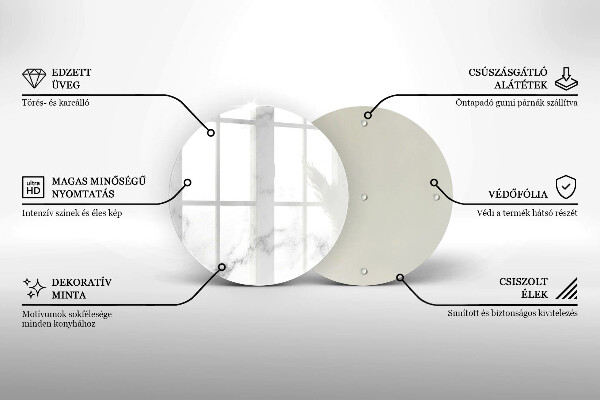 Skleněná deska do kuchyně Moderní mramor