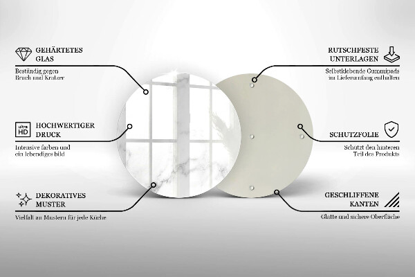 Skleněná deska do kuchyně Moderní mramor