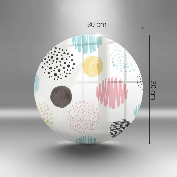 Skleněná deska do kuchyně Malované tvary