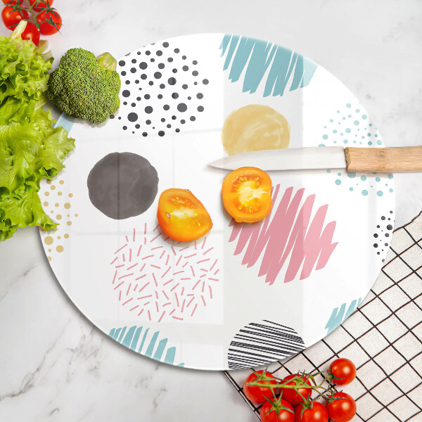 Skleněná deska do kuchyně Malované tvary