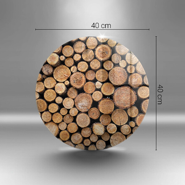 Skleněná deska do kuchyně Kmeny stromů