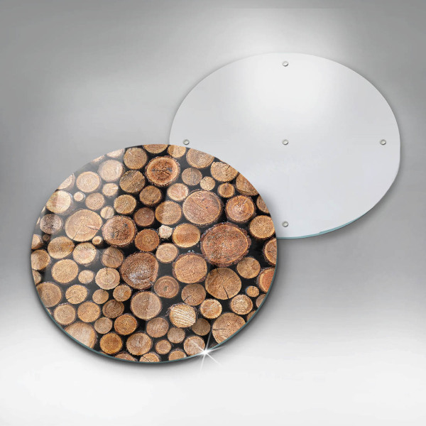 Skleněná deska do kuchyně Kmeny stromů