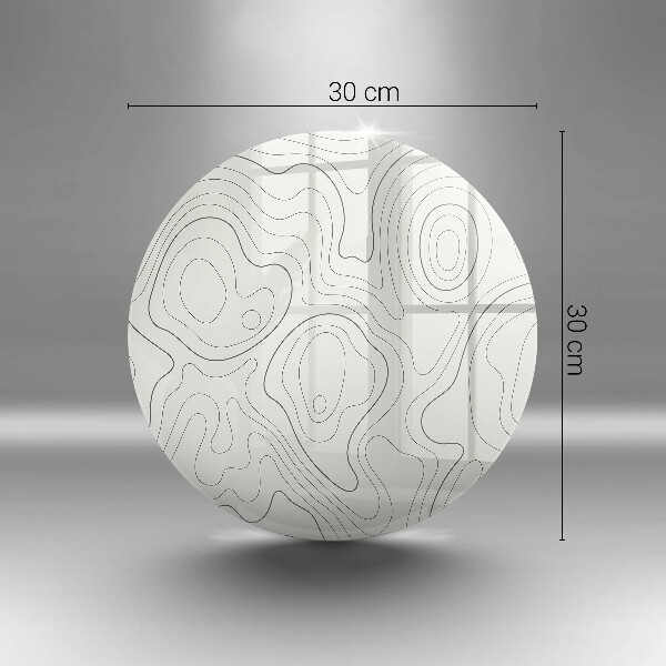 Skleněná deska do kuchyně Line art design