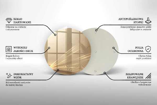 Skleněná deska do kuchyně Moderní abstrakce