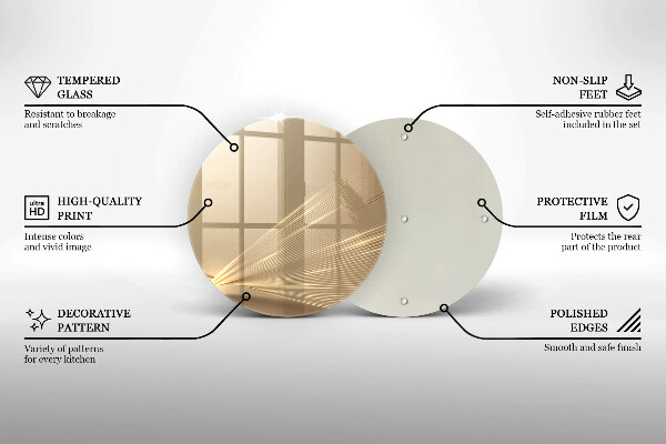 Skleněná deska do kuchyně Moderní abstrakce