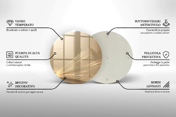 Skleněná deska do kuchyně Moderní abstrakce