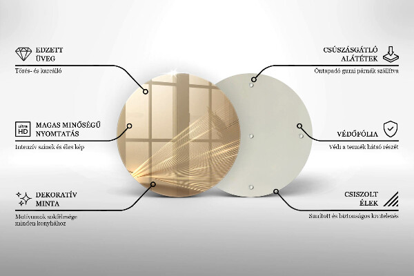 Skleněná deska do kuchyně Moderní abstrakce