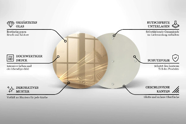 Skleněná deska do kuchyně Moderní abstrakce