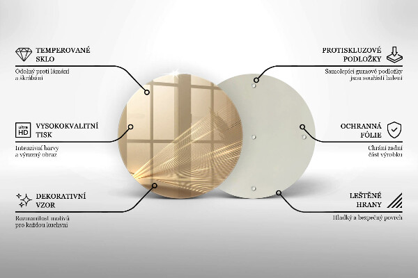 Skleněná deska do kuchyně Moderní abstrakce