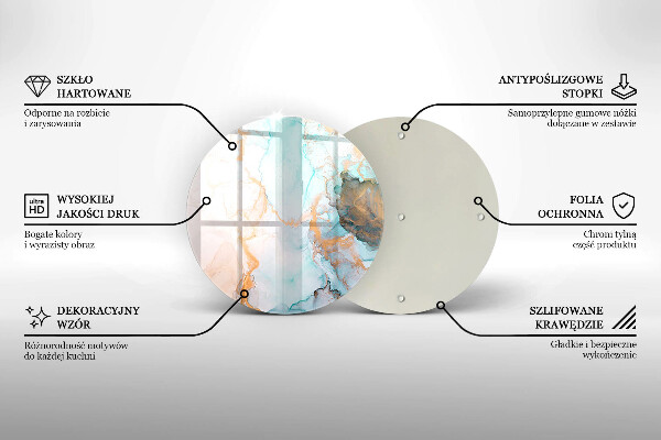 Skleněná deska do kuchyně Mramorová abstrakce