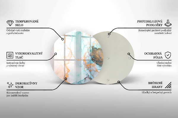 Skleněná deska do kuchyně Mramorová abstrakce