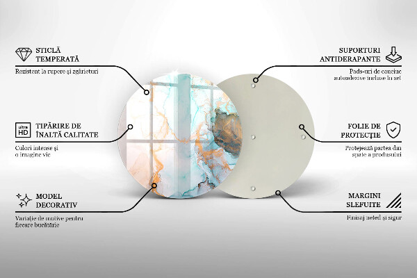 Skleněná deska do kuchyně Mramorová abstrakce