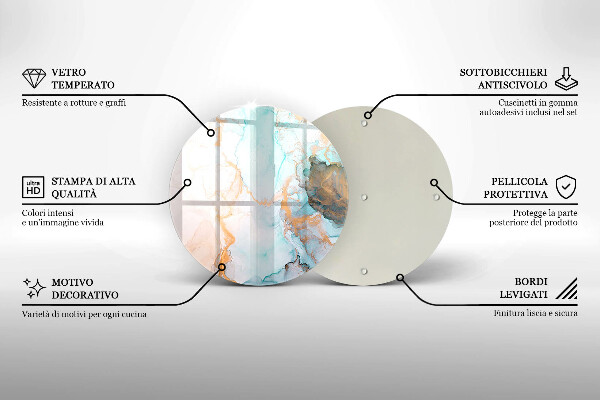 Skleněná deska do kuchyně Mramorová abstrakce