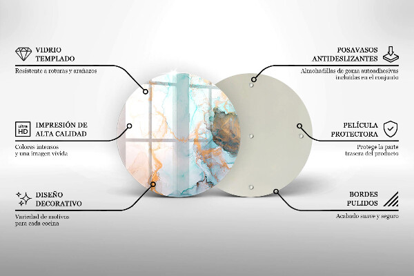 Skleněná deska do kuchyně Mramorová abstrakce