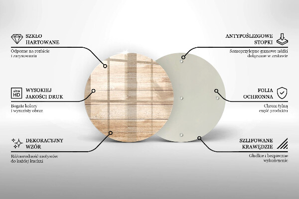 Skleněná deska do kuchyně Dřevěná prkna