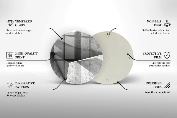 Skleněná deska do kuchyně Konkrétní abstrakce