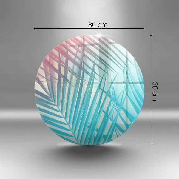 Skleněná deska do kuchyně Pastelové listy