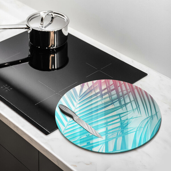 Skleněná deska do kuchyně Pastelové listy