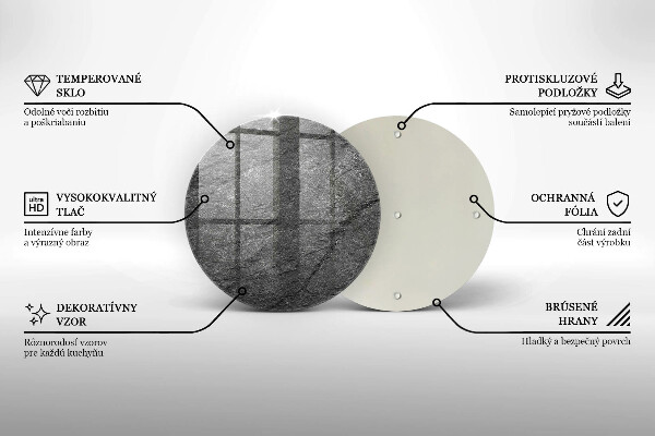 Skleněná deska do kuchyně Textura kamene