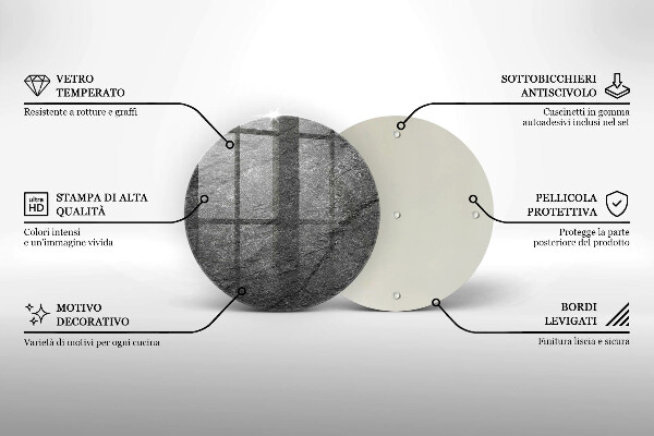 Skleněná deska do kuchyně Textura kamene