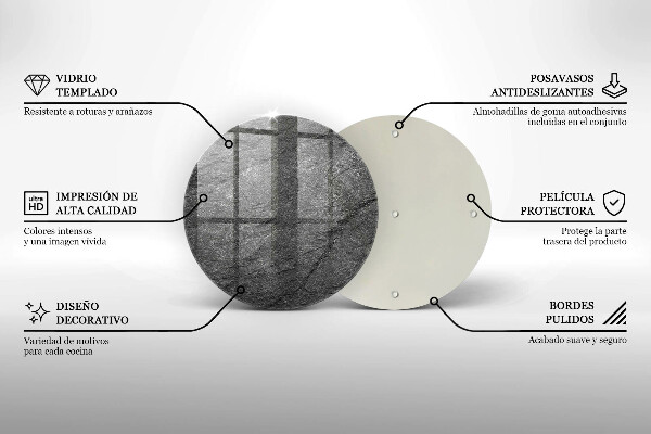 Skleněná deska do kuchyně Textura kamene