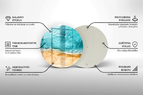 Skleněná deska do kuchyně Pláž pobřeží a moře