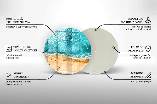 Skleněná deska do kuchyně Pláž pobřeží a moře