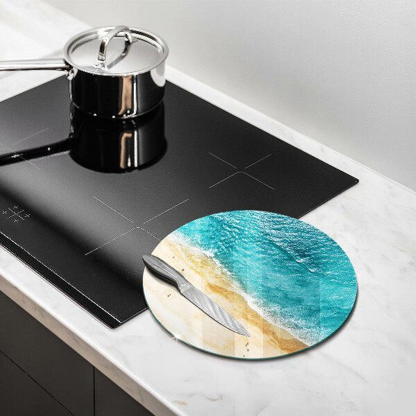 Skleněná deska do kuchyně Pláž pobřeží a moře