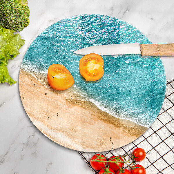 Skleněná deska do kuchyně Pláž pobřeží a moře