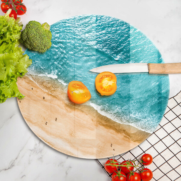 Skleněná deska do kuchyně Pláž pobřeží a moře