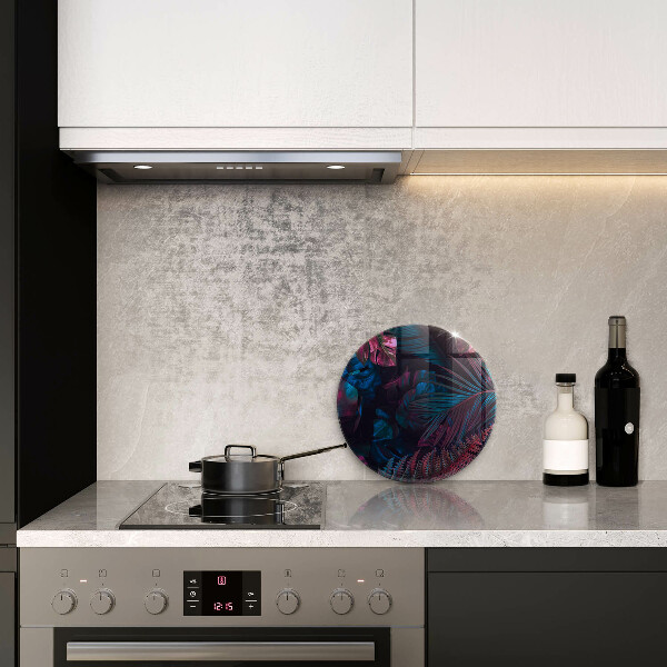 Skleněná deska do kuchyně Temná džungle